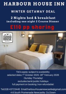 Harbour House Winter B&B Deal Newcastle